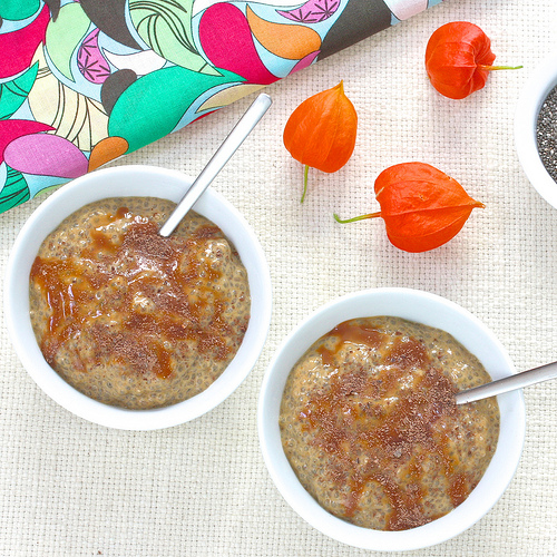 Pumpkin Chia Pudding via LizsHealthyTable.com