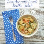 Spiralized Cucumber and Carrot Noodle Salad