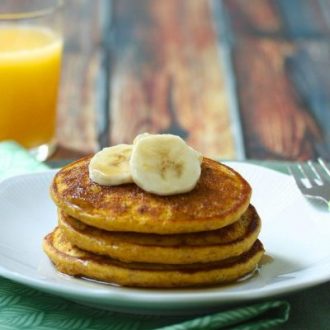 Gluten-Free Pumpkin Maple Pancakes