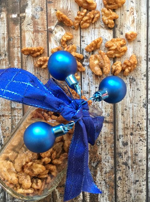 Cinnamon-Spiced Roasted Walnuts via LizsHealthyTable.com Cinnamon-Spiced Roasted Walnuts via LizsHealthyTable.com