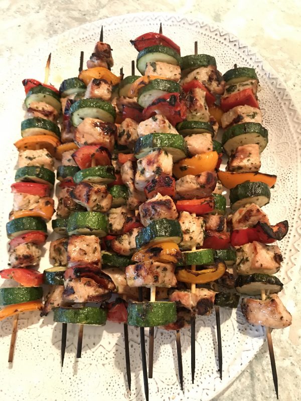 Easy Marinated Pork Skewers (Grilled or Oven Baked Pork Kabobs)