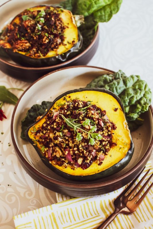 17 Stuffed Winter Squash Recipes via LizsHealthyTable.com
