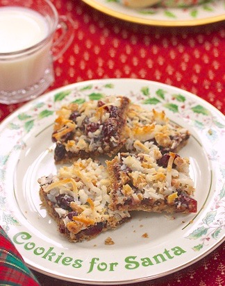 Lightened Up Seven Layer Bars via lizshealthytable.com