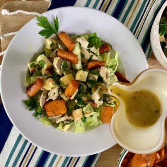 Chicken and Carrot Shawarma Salad Bowls