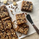 Homemade Fiber One Cereal Bars with Walnuts and Dried Fruit