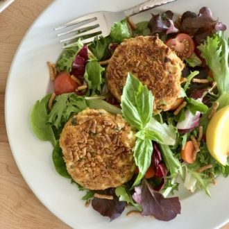 Crispy Mediterranean Fiber One Cereal Tuna Cakes