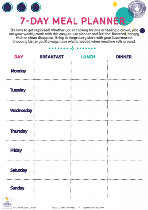 LizWeiss - Meal Planner - 2022 LizWeiss - Meal Planner - 2022