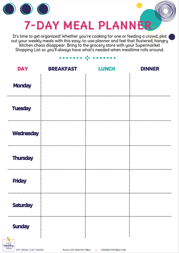 LizWeiss - Meal Planner - 2022