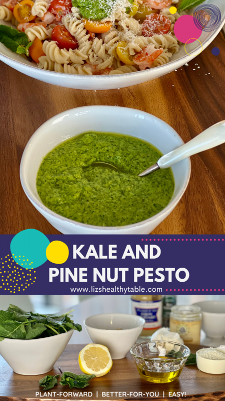 kale and Pine Nut Pesto via lizshealthytable.com